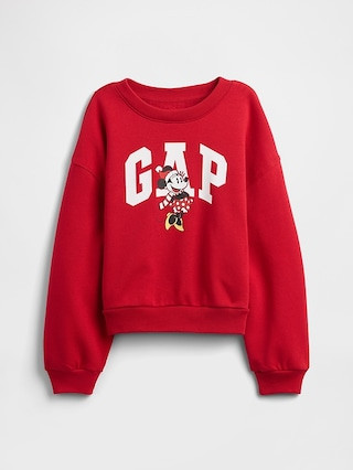 GapKids × Disney Minnie Mouse Oversized Logo Sweatshirt | Gap Factory