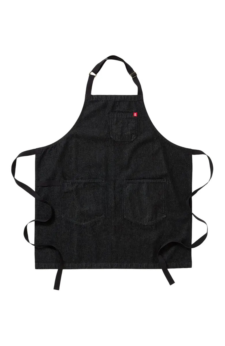 The Essential Apron - Abalone Black Denim | Nordstrom