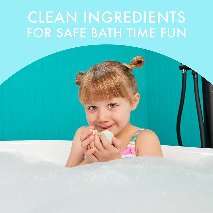 Dabble & Dollop Mini Bath Bombs, 100% Natural Droplets for Kids, Fresh Fruit Scents - Resealable ... | Amazon (US)