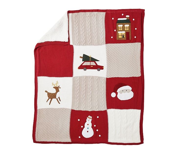 Heirloom Patchwork Throw, Red Multi | Pottery Barn Kids