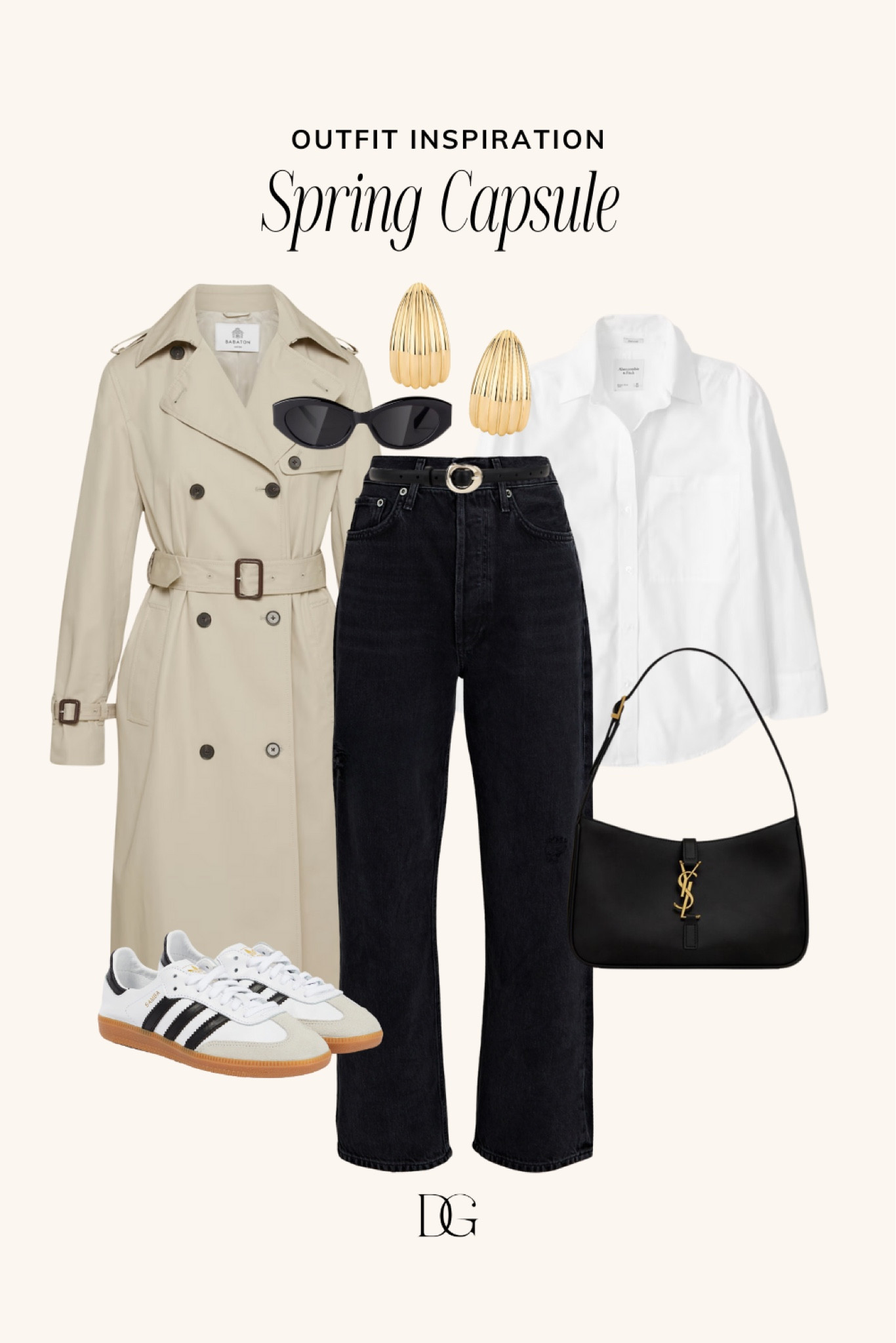 Spring Capsule Wardrobe for 2025 // Capsule wardrobe, spring outfits, spring outfit, spring staples, spring fashion, elevated spring outfit, casual spring outfit, simple spring outfit, neutral spring outfit, trench coat, adidas samba outfit

#LTKFindsUnder100 #LTKStyleTip #LTKSeasonal
