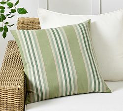 Cooper Striped Outdoor Pillow | Pottery Barn (US)
