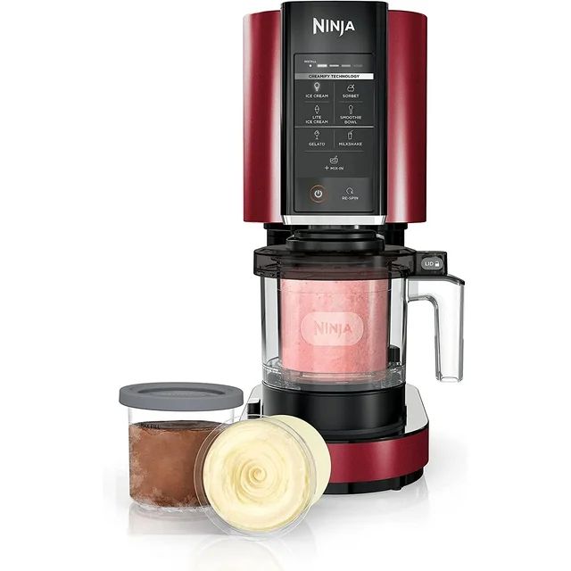 Ninja NC301 RD CREAMi, Ice Cream, Gelato, Milkshake, Sorbet, and Smoothie Bowl Maker, 7 One-Touch... | Walmart (US)