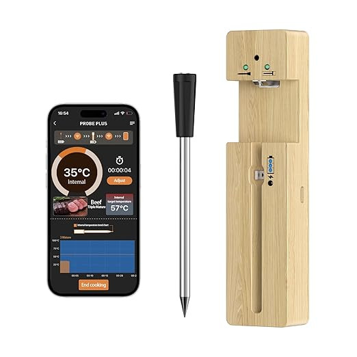 undassenk Wireless Smart Digital Meat Thermometer, 330FT Bluetooth Range, Kitchen Gadgets for BBQ... | Amazon (US)