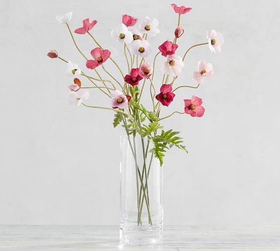 Faux Poppy Bouquet - Pink | Pottery Barn (US)