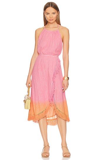 Adela Dress in Dubai Tie Dye Pink Orange | Revolve Clothing (Global)