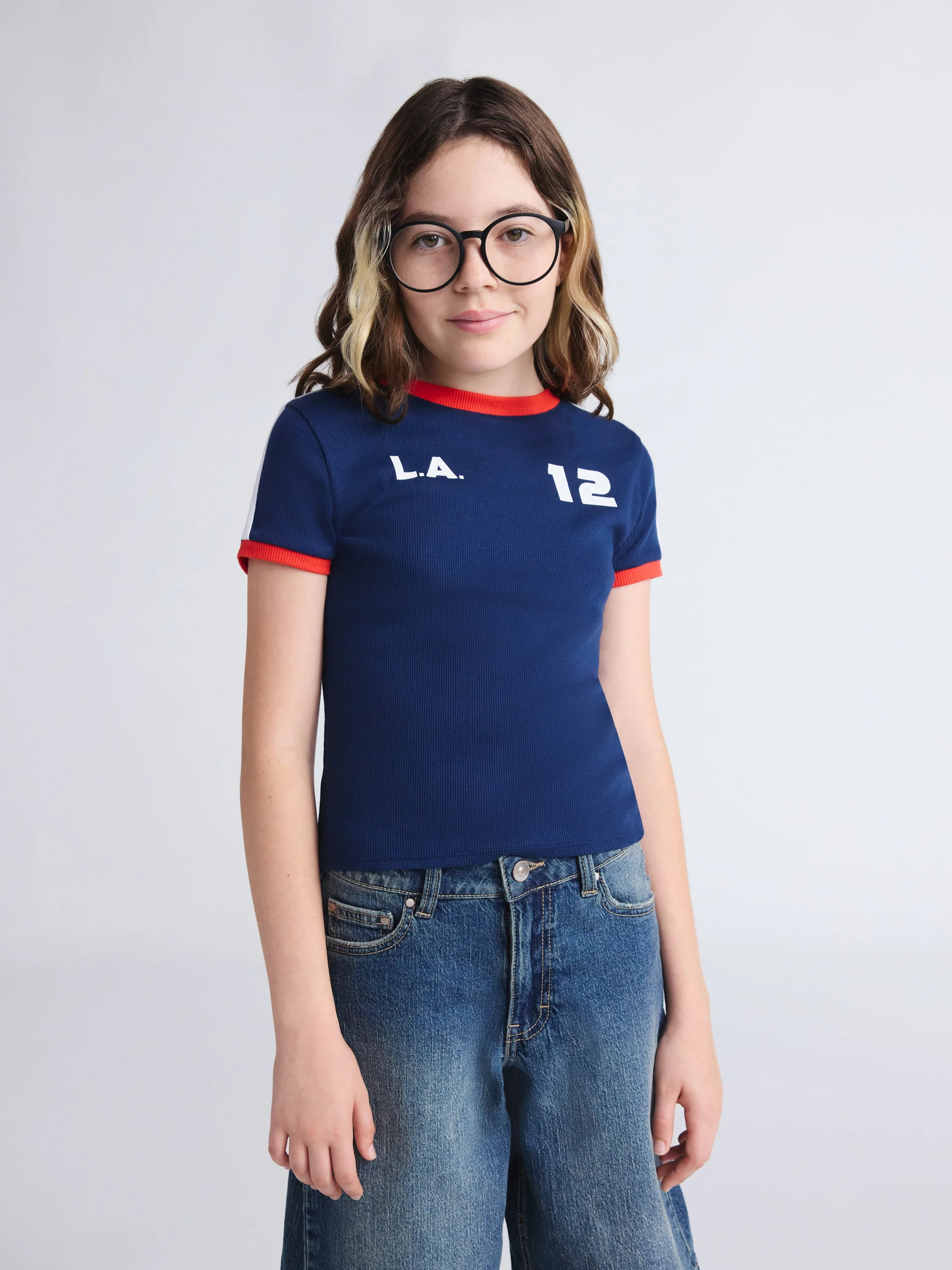 Weekend Academy Girls Short Sleeve Baby Tee, Sizes 4-18 - Walmart.com | Walmart (US)