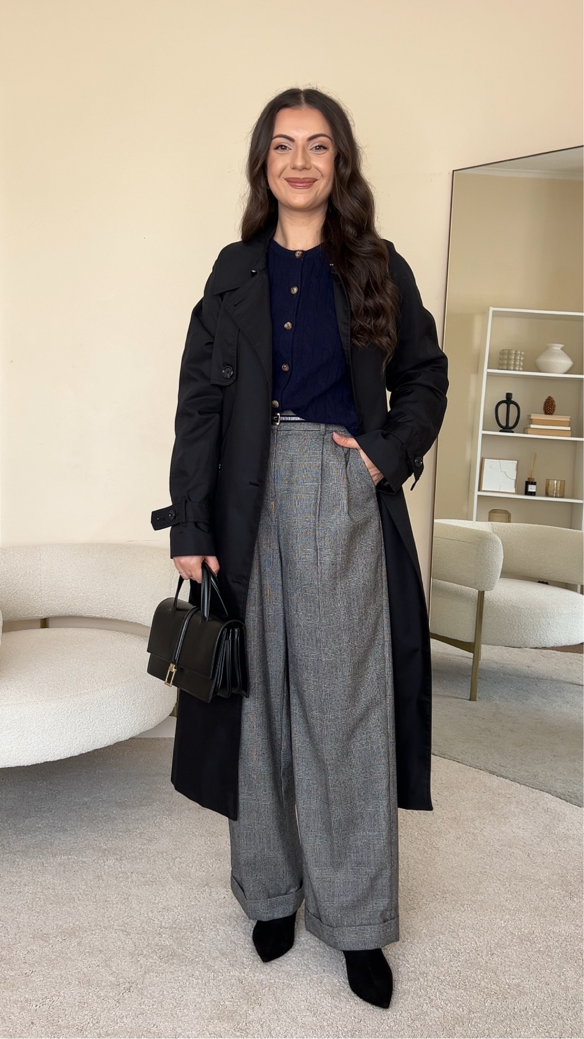 Smart casual autumn outfit. Cardigan is Lily Silk, wearing size S. Trousers are Lily Silk. Use code Larisa20 for 20% off site wide, and code Larisa25 for 25% off orders over £480. Trench coat is old from Mango, wearing size S, I’ve linked similar .

#LTKstyletip #LTKeurope #LTKautumn