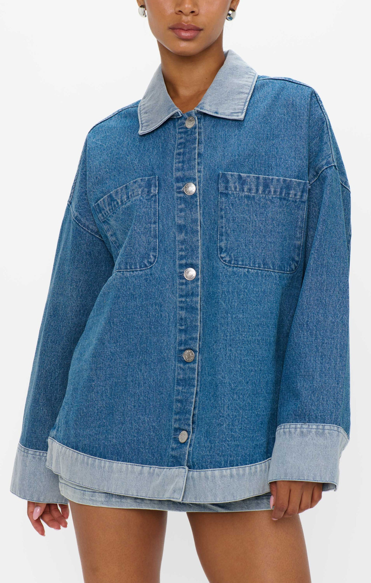 Caldwell Jacket ~ Shadow Blue Contrast | Show Me Your Mumu