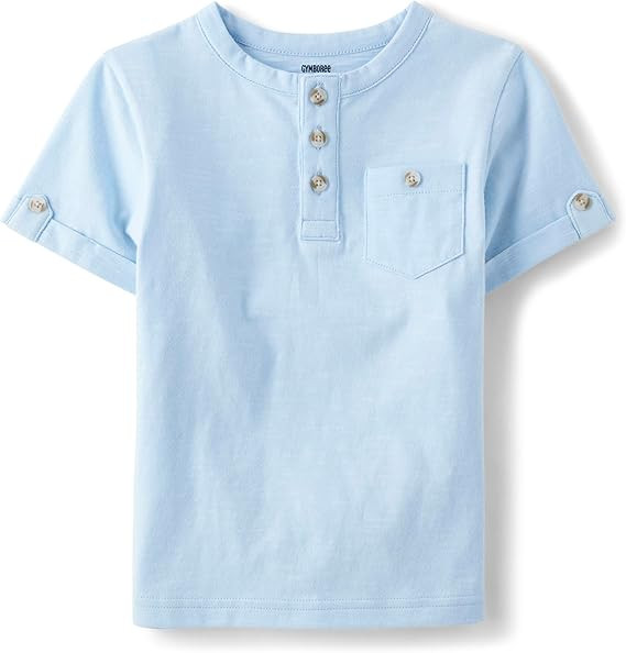 Gymboree Boys' and Toddler Short Sleeve Henley T-Shirt | Amazon (US)