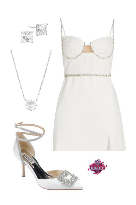 NFL DRAFT INSPIRED OUTFIT! 

Cocktail dress, NFL Draft, Night out dress, white dress 

#LTKstyletip