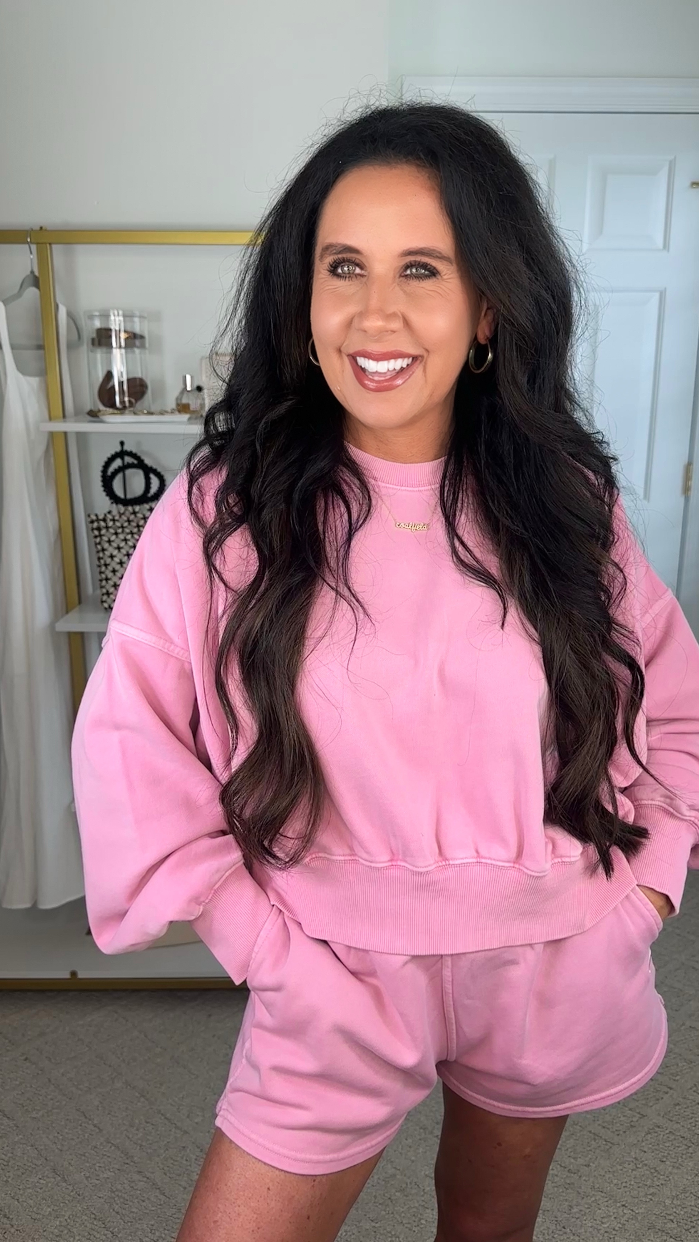 Pink French terry activewear matching set 

#LTKActive #LTKFindsUnder50 #LTKSummerEdit