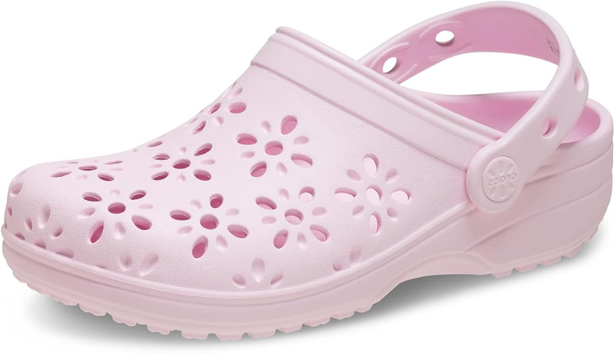 Crocs Kids' Classic Floral Design Clogs | Amazon (US)