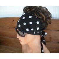 Womens Headband Summer Fashion Accessories Women Hair Scarf Headscarf Yoga Headband  Bandana in Black with White Polka dots | Etsy (US)