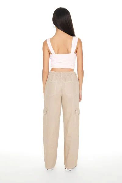Mid-Rise Straight Cargo Pants | Forever 21