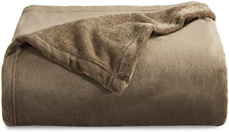 Amazon.com: Bedsure Fleece Blanket Throw Blanket Taupe - 300GSM Throw Blankets for Couch, Sofa, B... | Amazon (US)