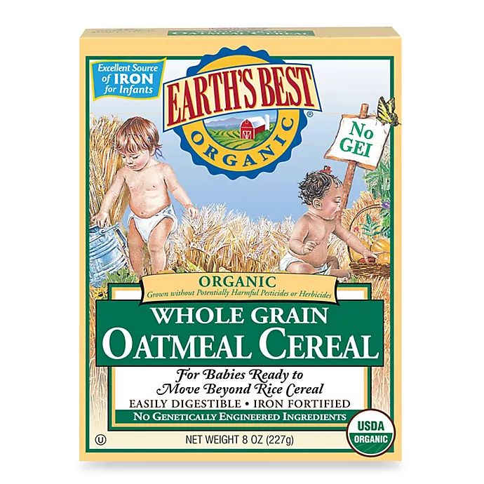 Earth's Best® Organic 8 oz. Whole Grain Oatmeal Cereal | buybuy BABY