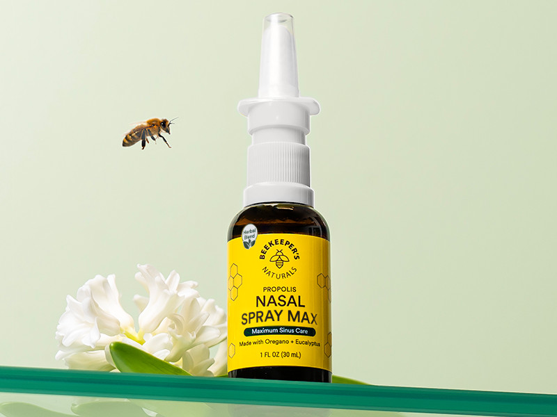 Beekeeper's Naturals Propolis Nasal Rinse Spray Max, Relief for Adults w/Eucalyptus, Oregano & Sa... | Amazon (US)