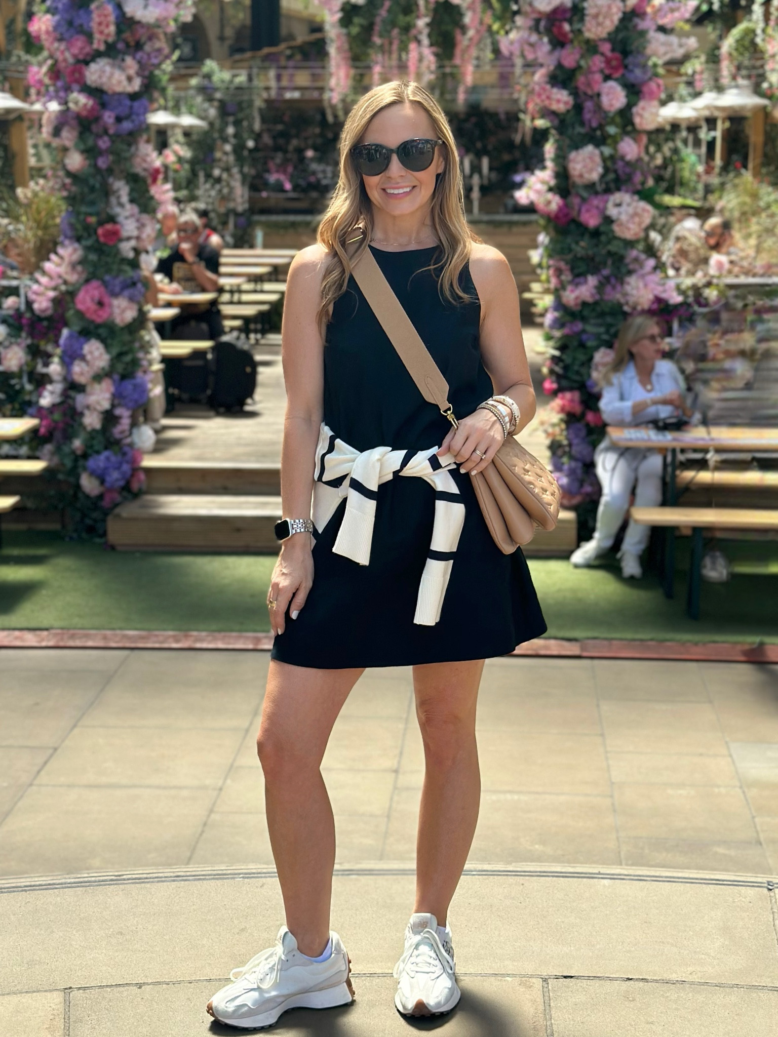 Linen dress is back in stock! A great travel dress! 