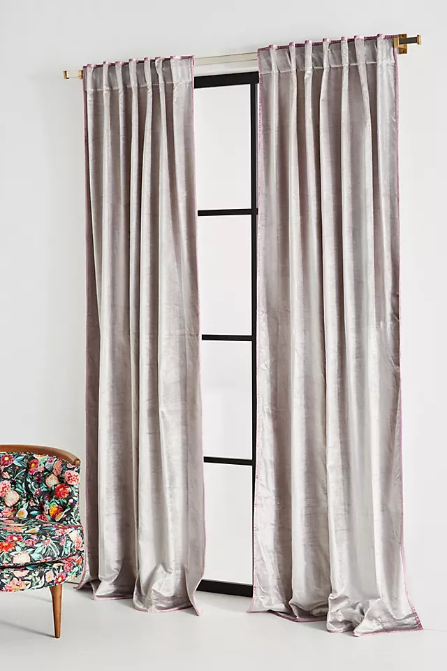 Petra Velvet Curtain | Anthropologie (US)