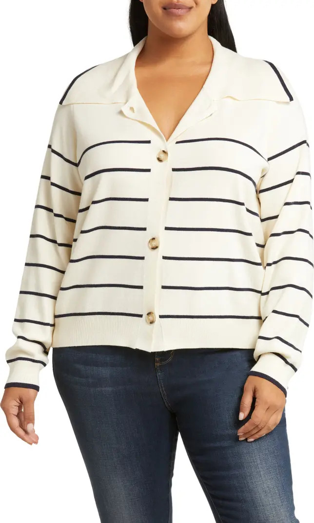 BY DESIGN Hadley Stripe Button Front Cardigan | Nordstromrack | Nordstrom Rack
