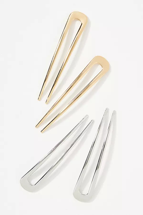 Metal Hair Pins, Set of 4 | Anthropologie (US)