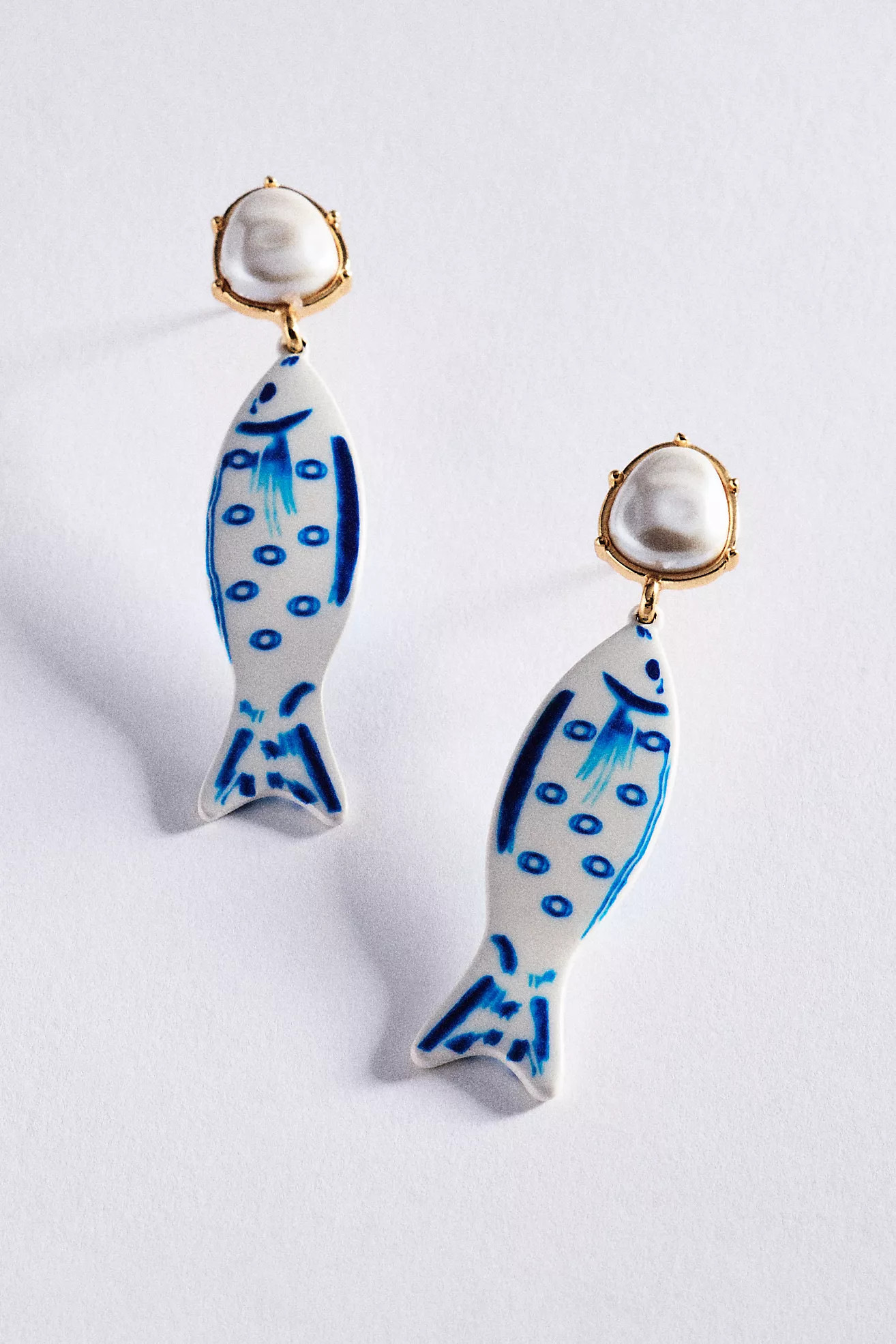 Ceramic Fish Drop Earrings | Anthropologie (US)