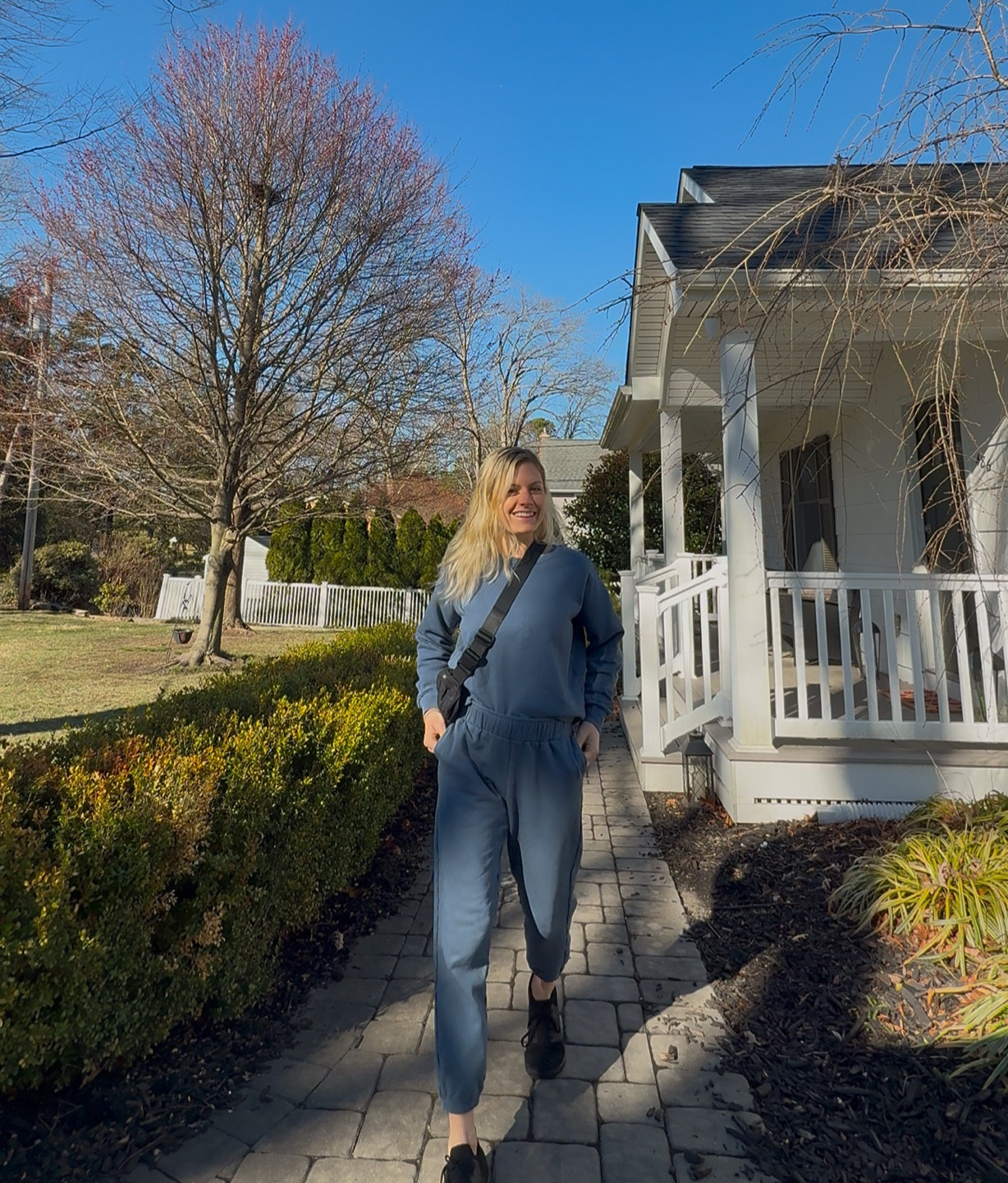 Organic cotton jogger set from PACT 😍 toxin free clothing wearing a medium top and small bottom 

#LTKBump #LTKFamily #LTKStyleTip