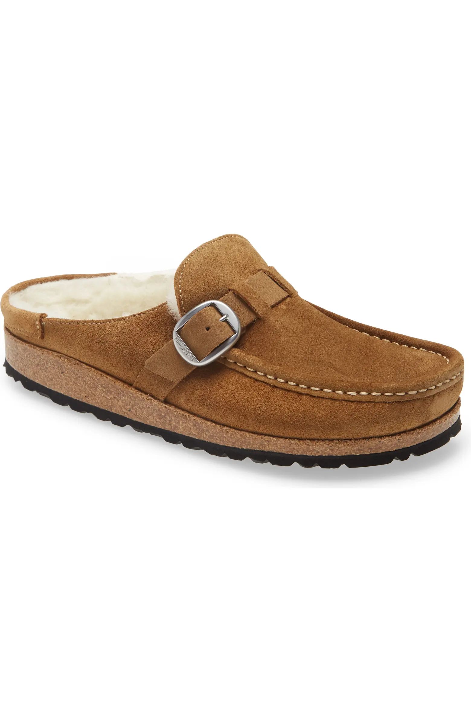 Birkenstock Buckley Genuine Shearling Mule (Women) | Nordstrom | Nordstrom