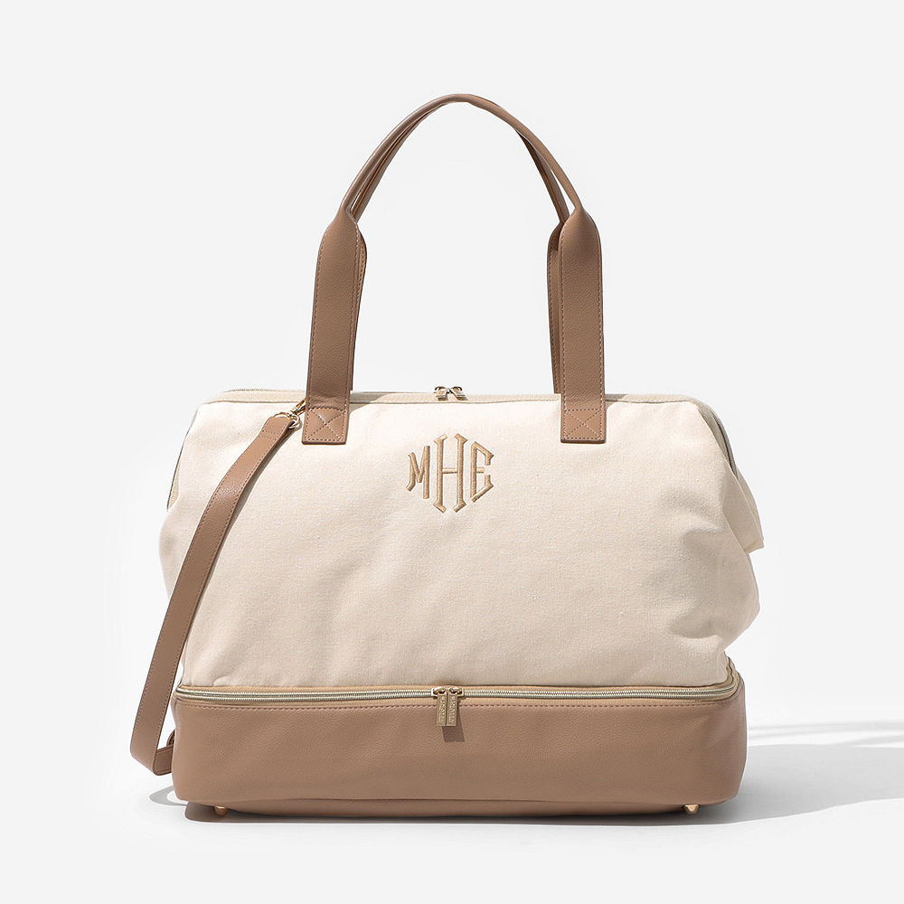 Monogrammed Canvas Weekender | Marleylilly