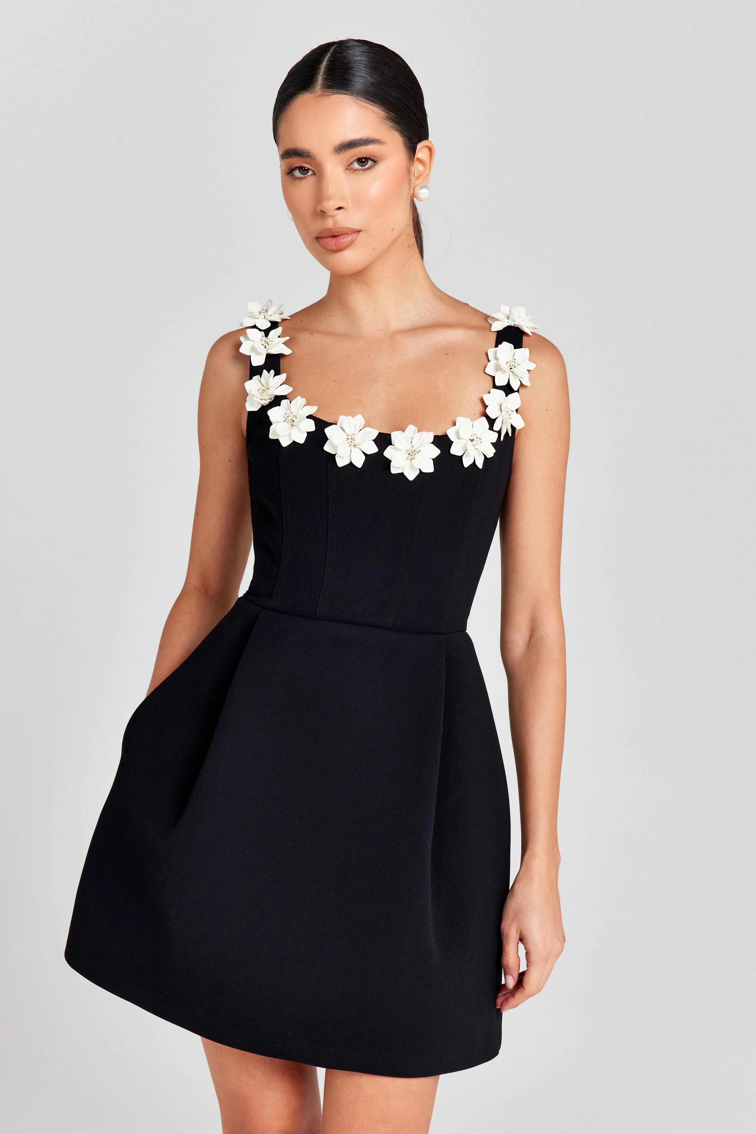 Cindy Monochrome Dress | Nadine Merabi