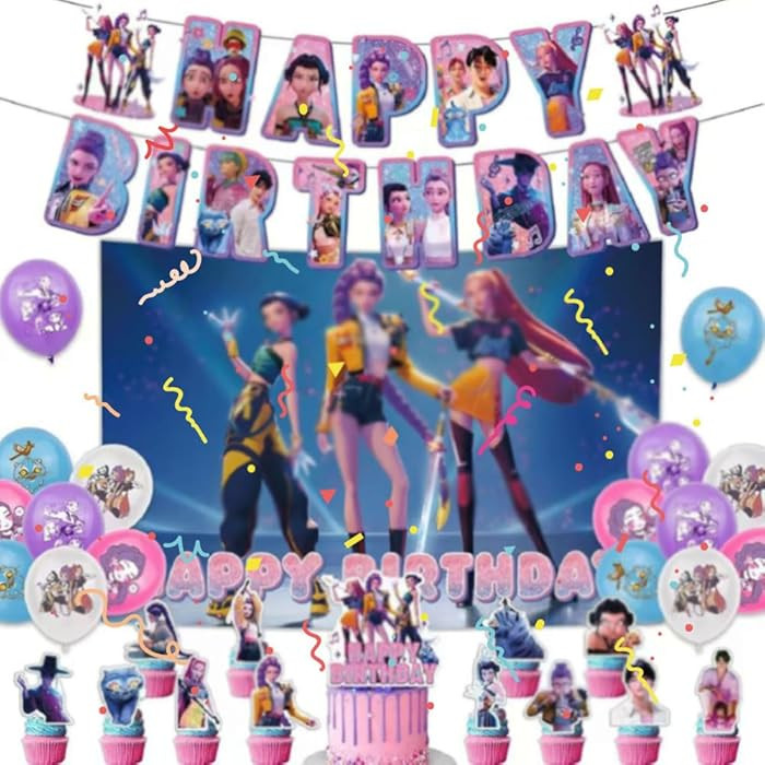 Birthday Decorations Set, Theme Party Supplies with Happy Birthday Banner Supplies Decorations Le... | Amazon (US)