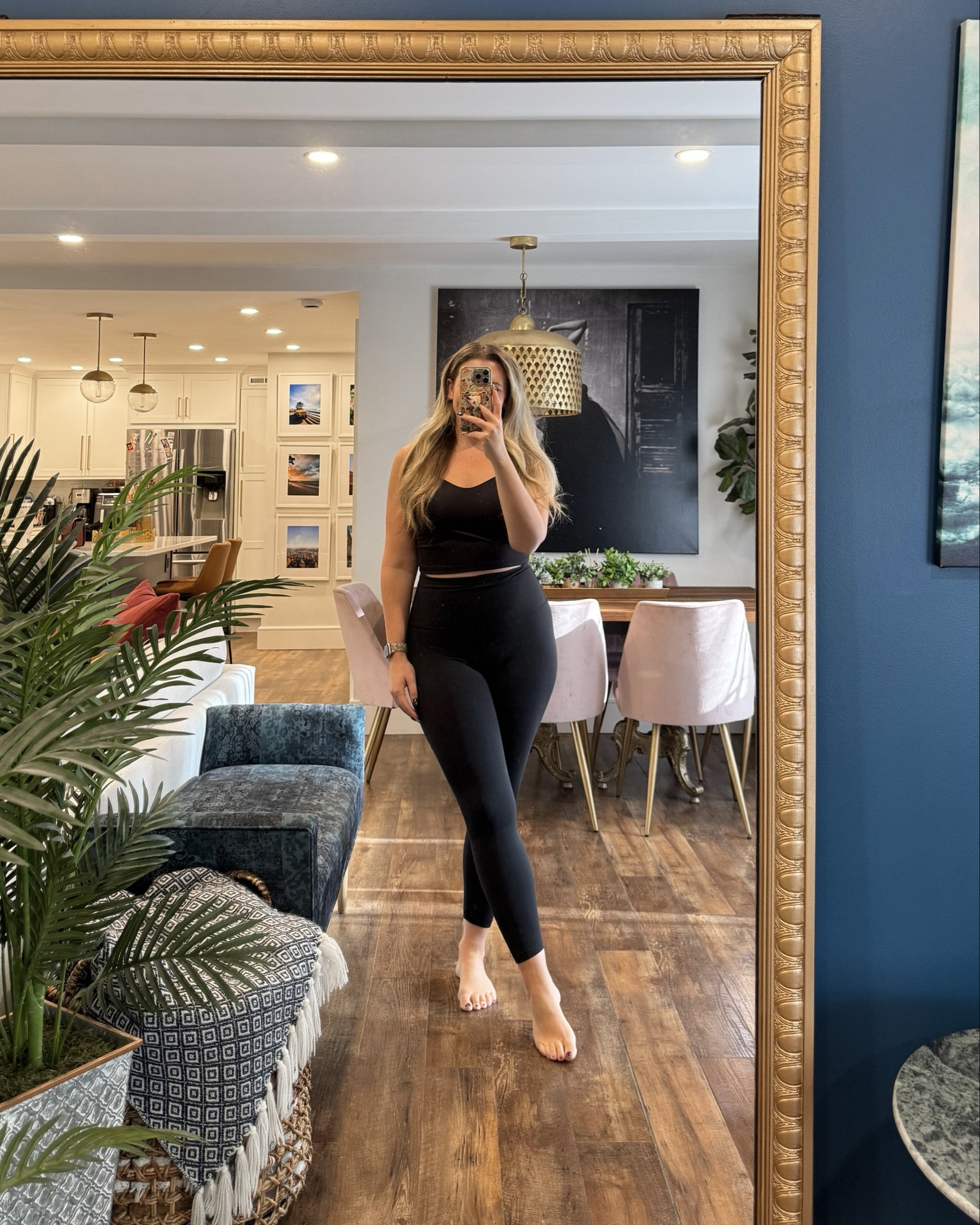 Favorite workout clothes! I wear a large in everything. Fitness, home workout, leggings 

 #LTKActive #LTKMidsize #LTKFindsUnder50