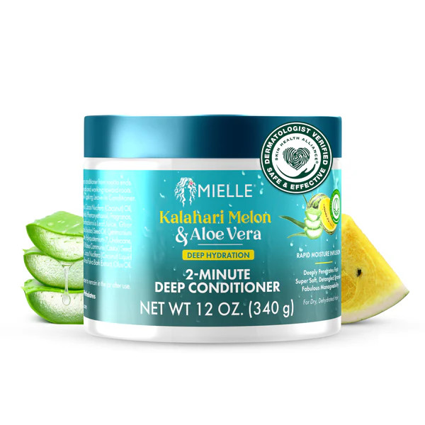 Kalahari Melon & Aloe Vera Deep Hydration 2-Minute Deep Conditioner | MIELLE