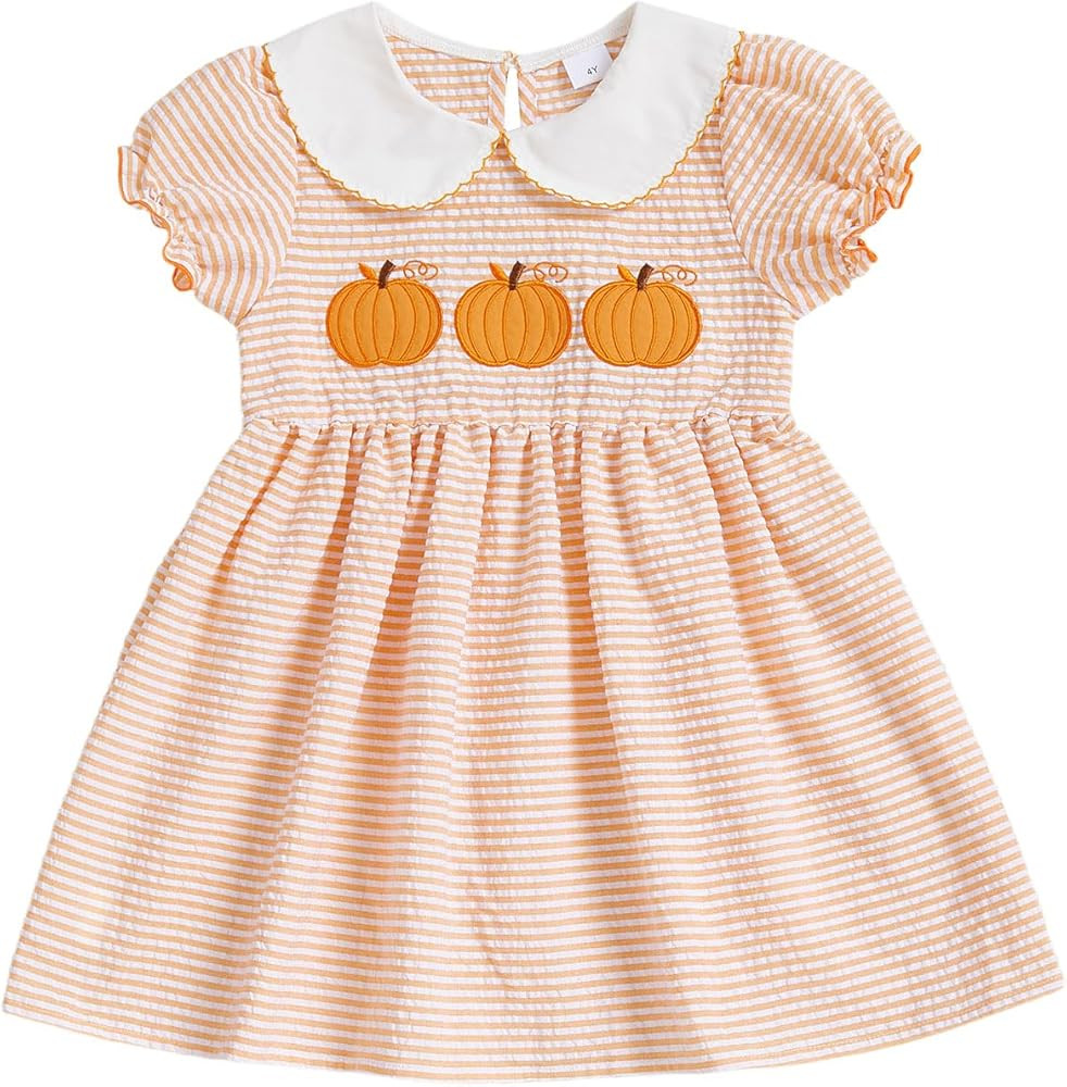 Smocked Dress, Peter Pan Collar | Amazon (US)