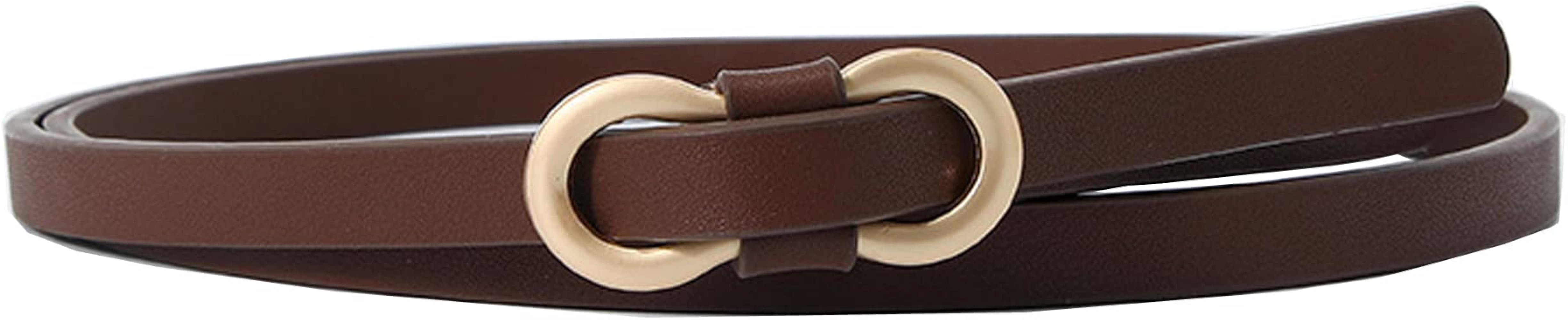 Faux Leather Belts for Women's with O-Ring for Dresses Jeans Pant | Amazon (US)