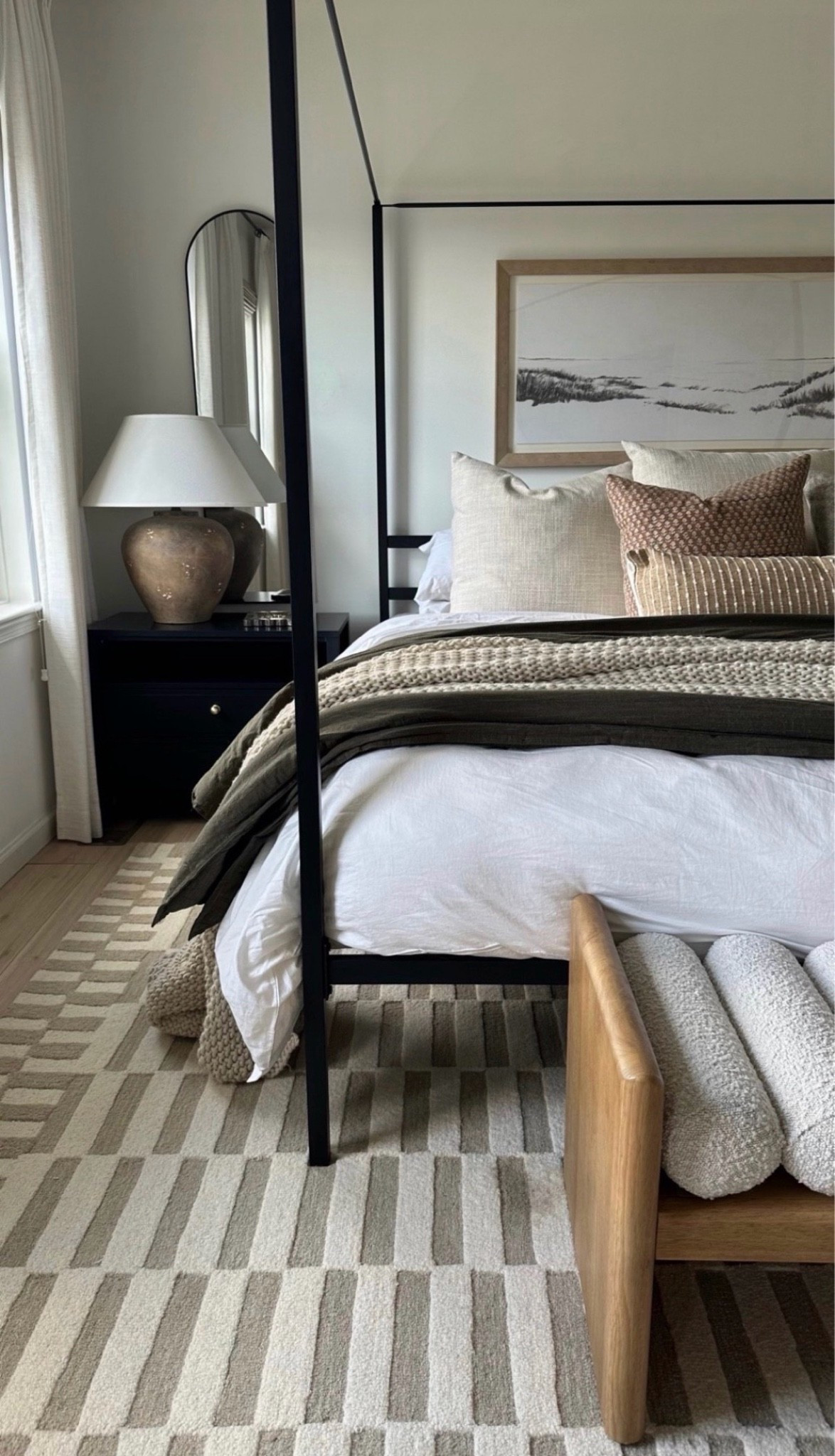 Modern organic bedroom dreams 🤍 soft layers, warm woods, and the coziest textures—this is the kind of space you never want to leave#ltkstyle #modernorganic #organicmodernhome #neutralhome #bedroominspo #cozyhome #studiomcgee #amberinteriors #homeinspo #layeredliving #warmminimalism #bedroomdecor #elevatedhome #cozyaesthetic
