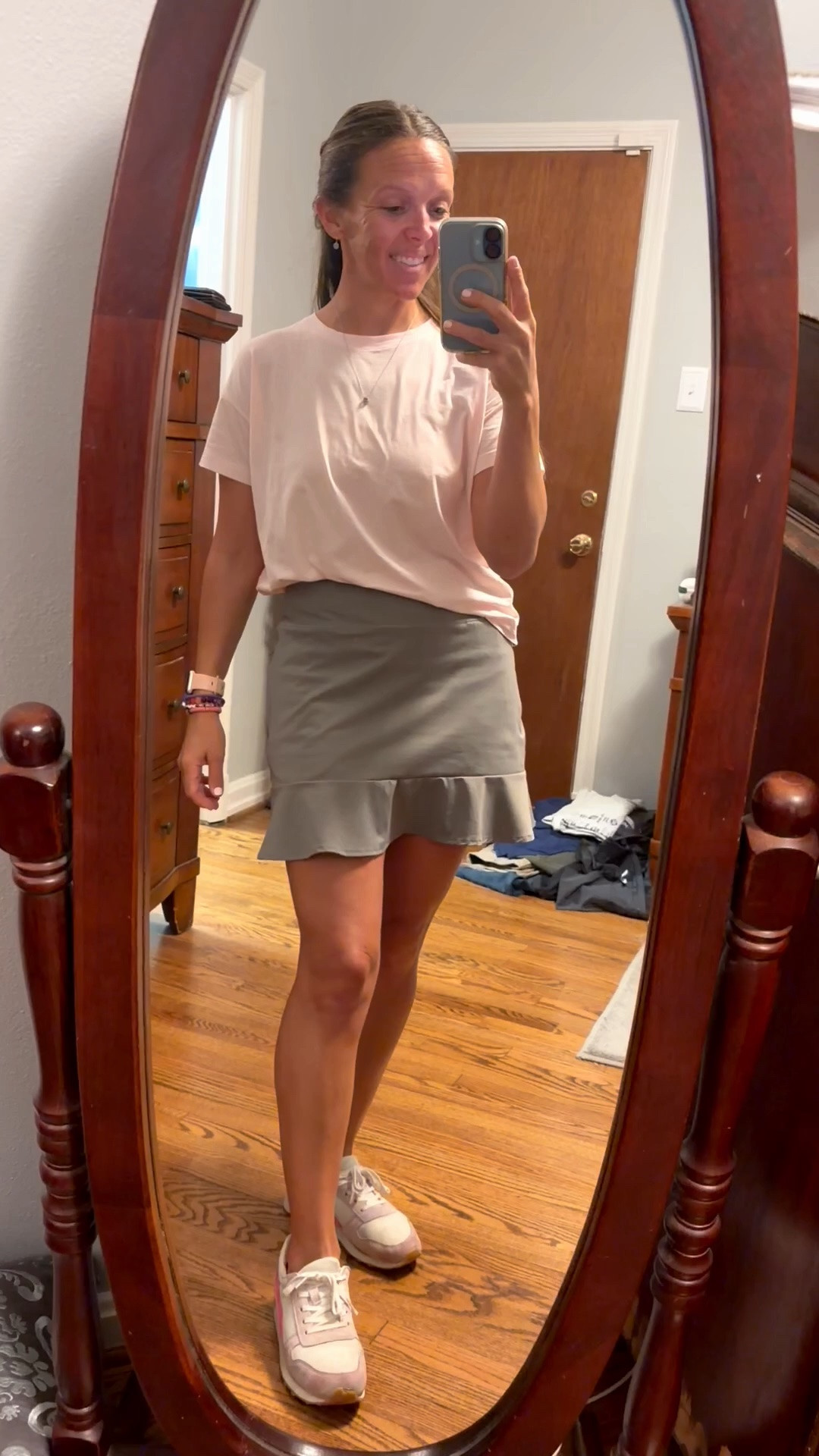 I wore this for preschool today, but I wear the top and bottom all the time - the top with white  jeans, the skirt for golf, the top for errands.  They are both comfortable and nice lookalikes. 


#LTKOver40 #LTKActive #amazon #designerdupe #favetee #golfskirt #athleisure #athleticskirt

#LTKootd #LTKstorytime #LTKvlog