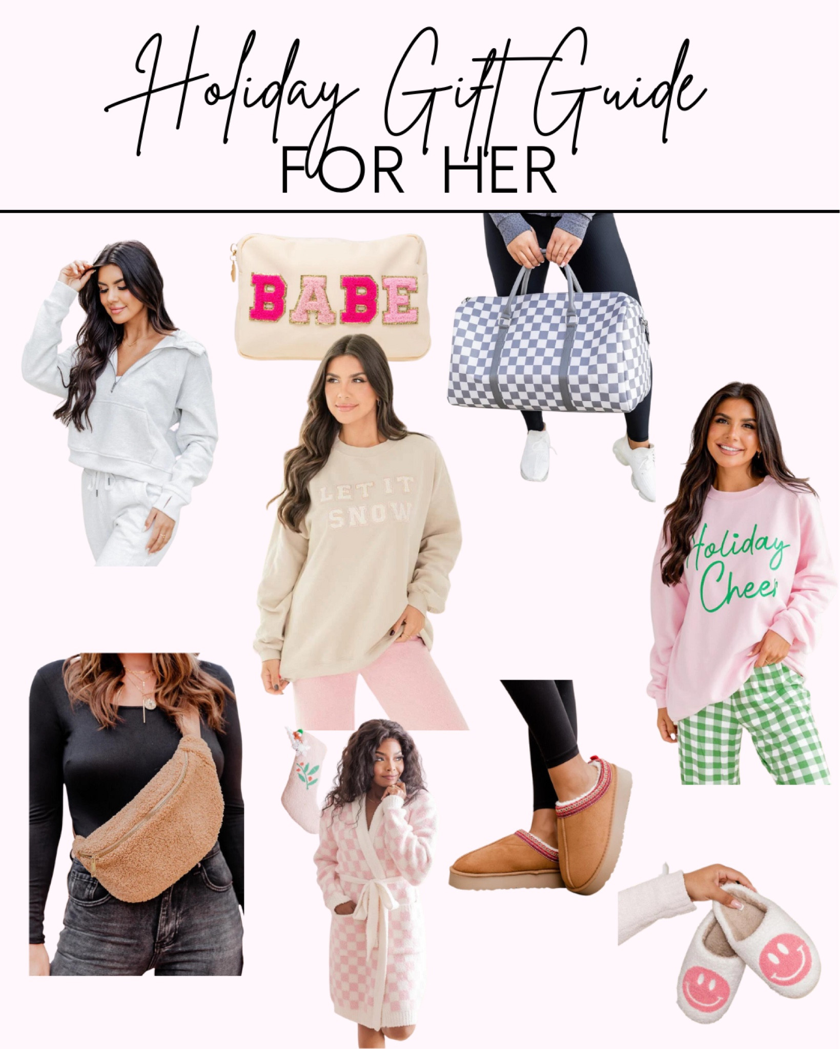 Holiday gift guide for her, affordable gift guide, gift ideas for her


#LTKGiftGuide #LTKHolidaySale #LTKHoliday