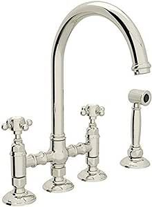 ROHL A1461XMWSPN-2 Kitchen FAUCETS, 4.75 x 17.00 x 11.00 inches, Polished Nickel | Amazon (US)