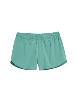 Mid-Rise StretchTech Dolphin-Hem Run Shorts for Women -- 3-inch inseam | Old Navy (US)