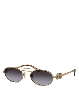 Miu Miu Oval Sunglasses, 53mm  | Bloomingdale's Jewelry & Accessories | Bloomingdale's (US)