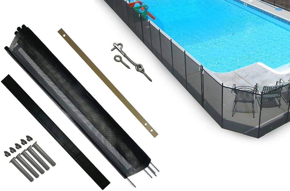 Pool Fence DIY by Life Saver Fencing Section Kit, 4 x 12-Feet, Black | Amazon (US)