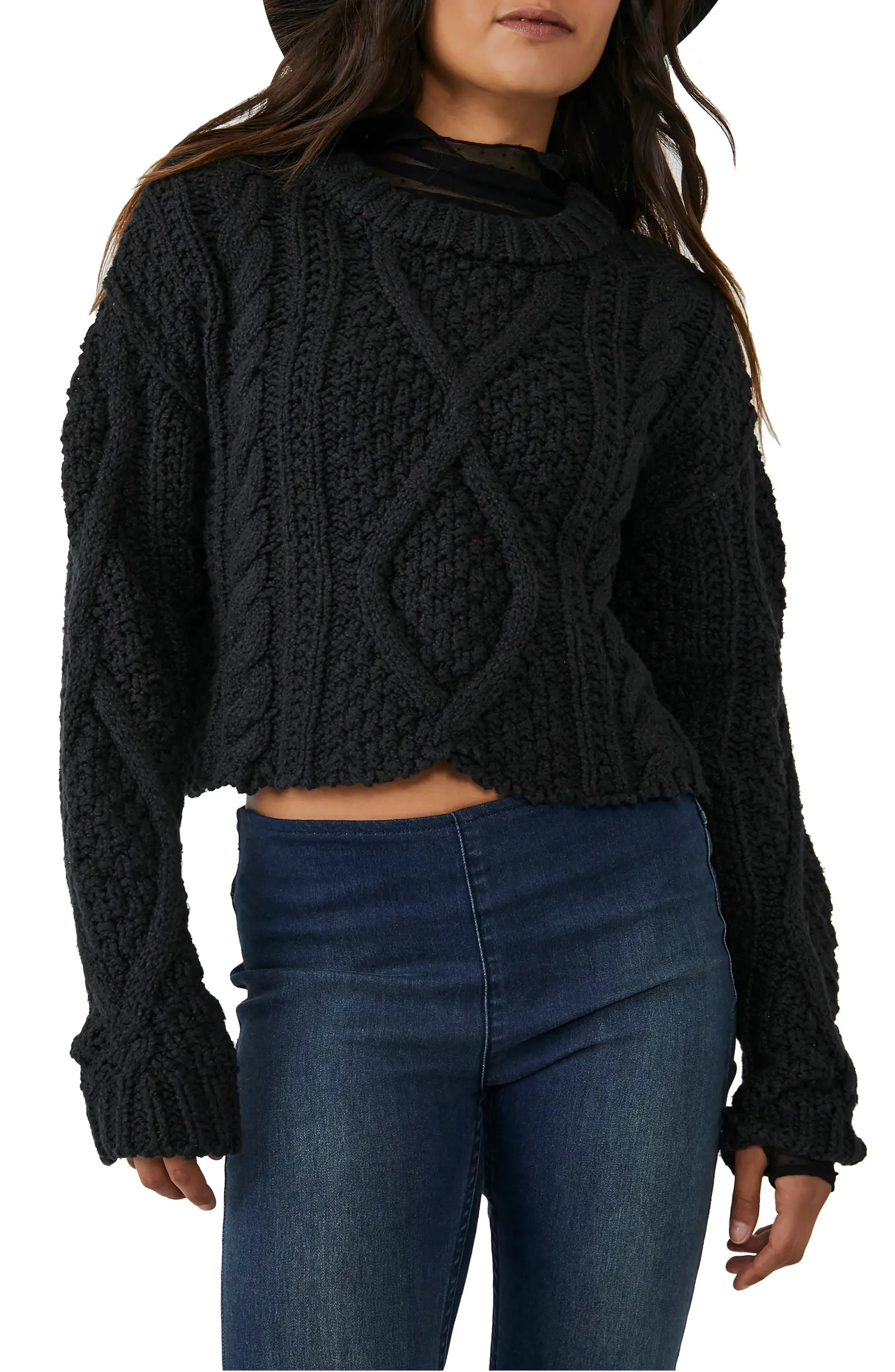 Cutting Edge Cotton Cable Sweater | Nordstrom