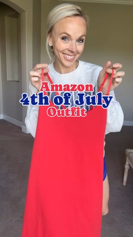 4th of July outfit inspired! All from Amazon!!! Wearing a medium in the red athletic dress 

#LTKFindsUnder50 #LTKActive #LTKVideo