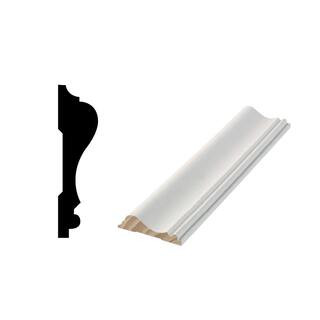 WM 390 11/16 in. x 2-5/8 in. x 96 in. L Primed Wood Pine Finger-Jointed Chair Rail Moulding | The Home Depot