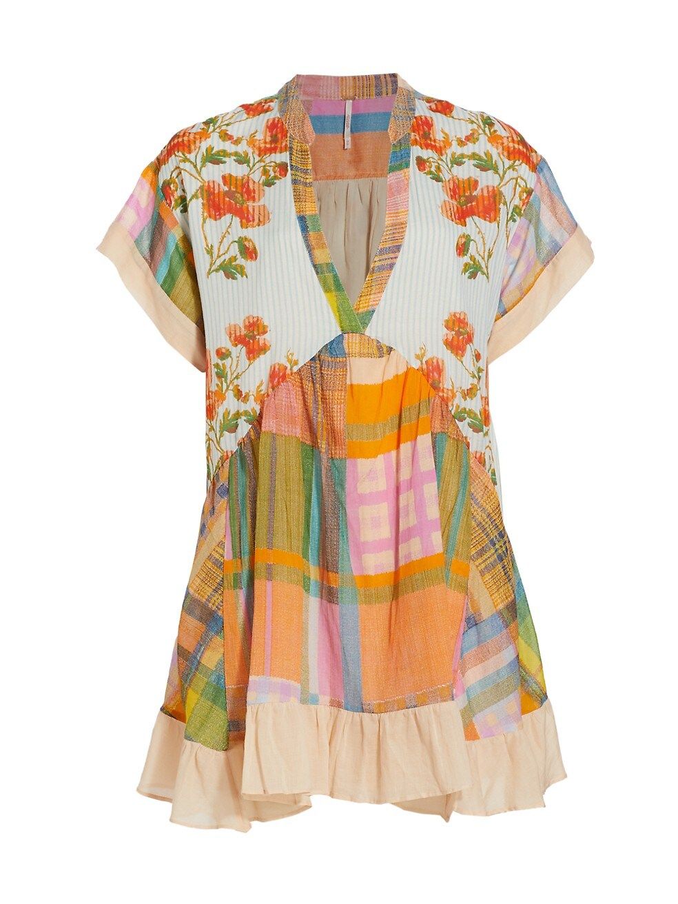 Agnes Oversized Patchwork Dress | Saks Fifth Avenue