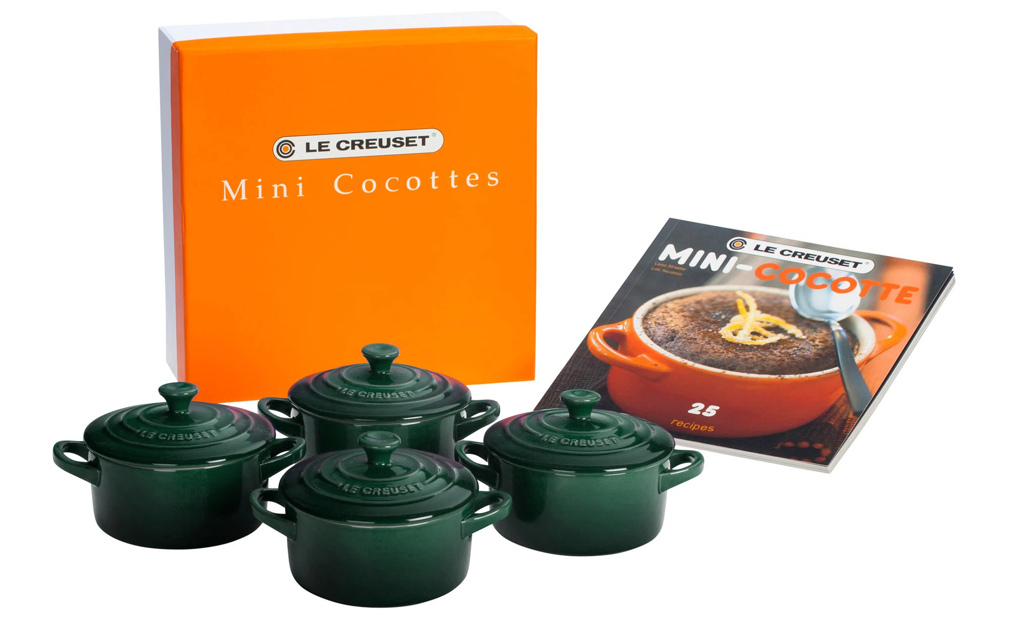 Le Creuset Stoneware Set of 4 Mini Round Cocottes with Lids | Wayfair North America