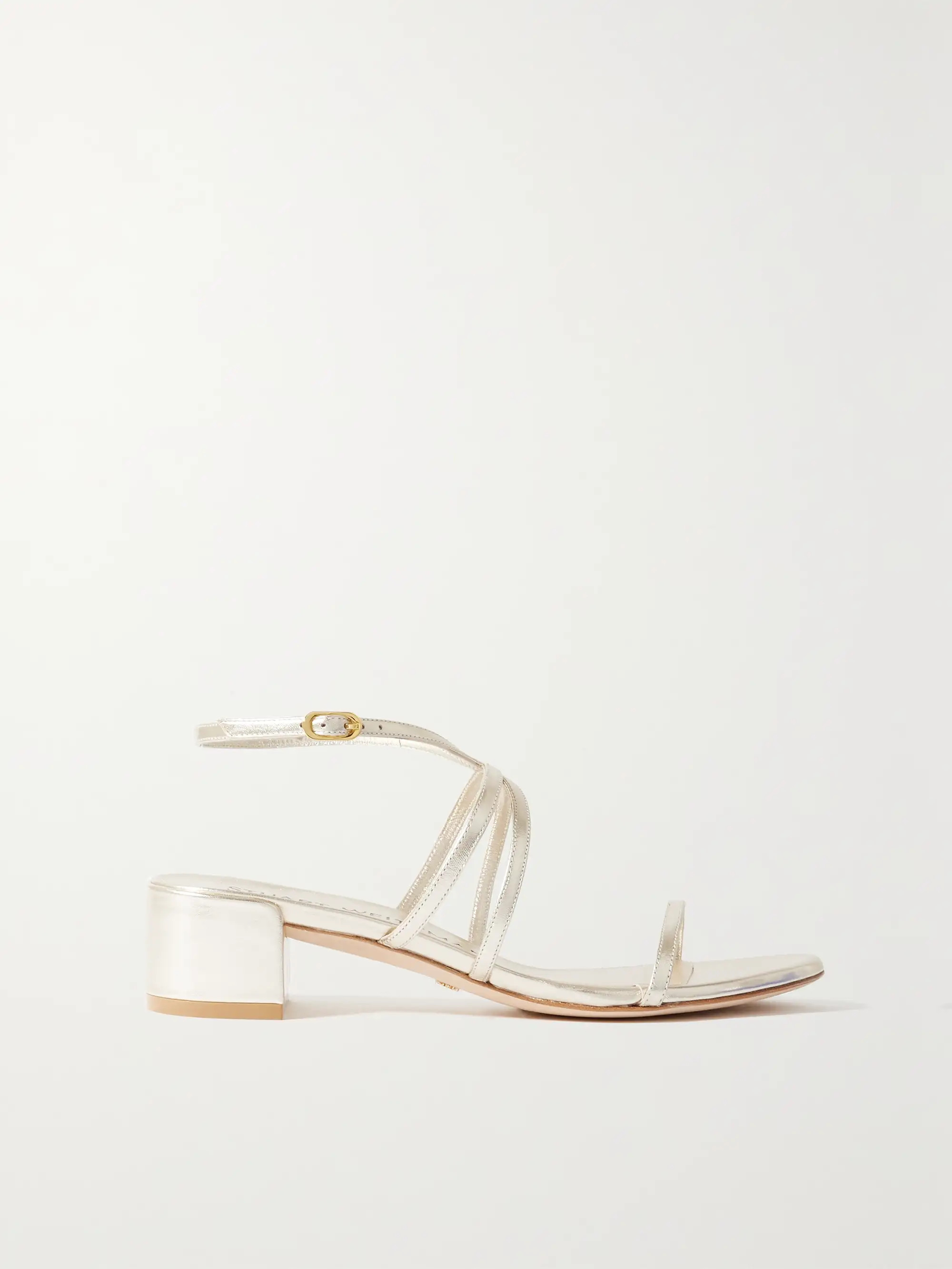 BarelyThere metallic leather sandals | NET-A-PORTER (UK & EU)