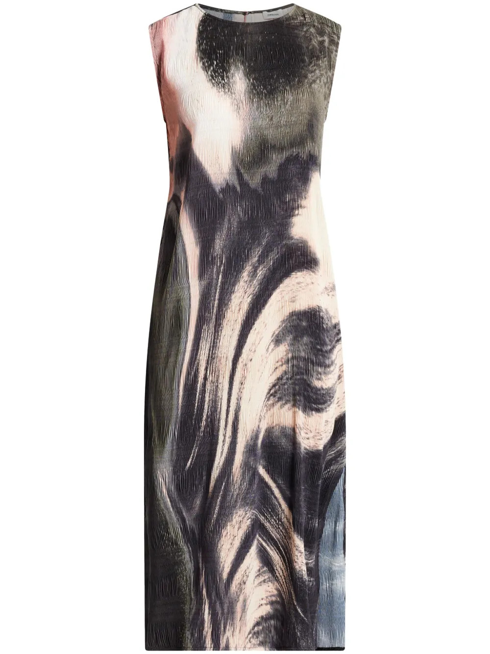 Simkhai Evana watercolour-effect Midi Dress - Farfetch | Farfetch Global